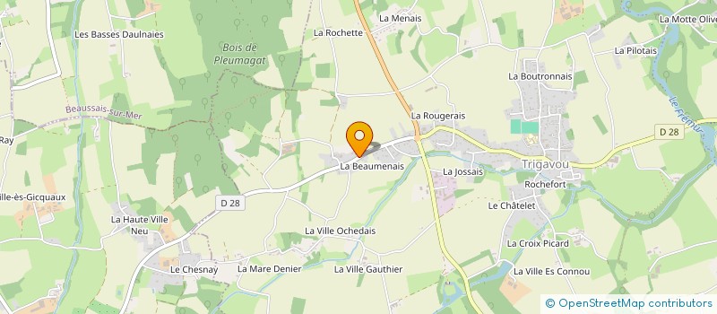 localisation de l'entreprise ARMOR TRAVAUX PUBLICS à PLOUER-SUR-RANCE