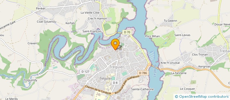localisation de l'entreprise ARMOR TROC à TREGUIER