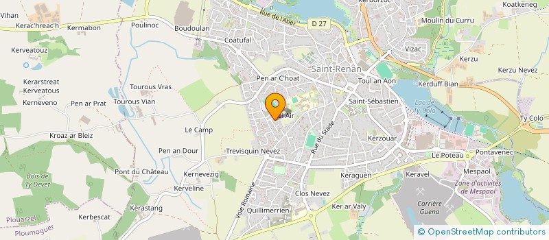 localisation de l'entreprise ARMOR'UNNING à SAINT-RENAN