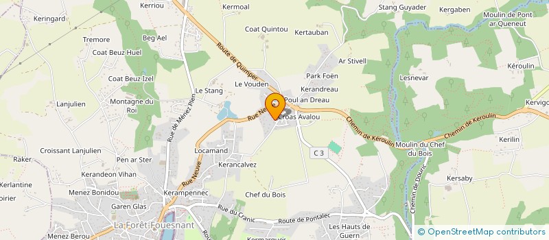 localisation de l'entreprise ARMORALIS à LA FORET-FOUESNANT