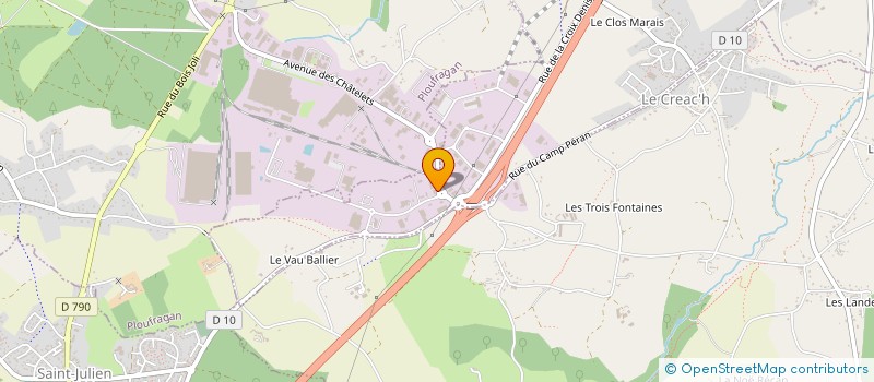 localisation de l'entreprise ARMOREA  TREGUEUX