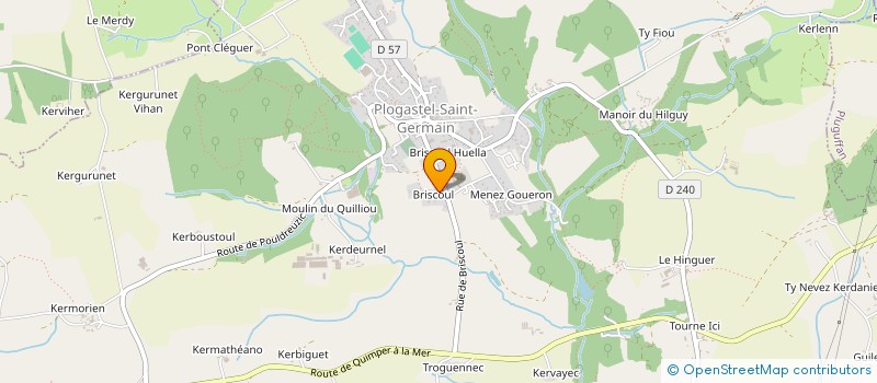 localisation de l'entreprise ARMOREL ELAGAGE  PLOGASTEL-SAINT-GERMAIN