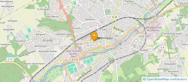 localisation de l'entreprise ARMORIC FORMATION à LANDERNEAU
