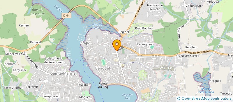 localisation de l'entreprise ARMORIC HOTEL à BENODET