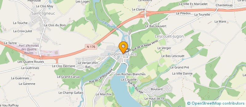 localisation de l'entreprise ARMORIC SORTIES  JUGON-LES-LACS