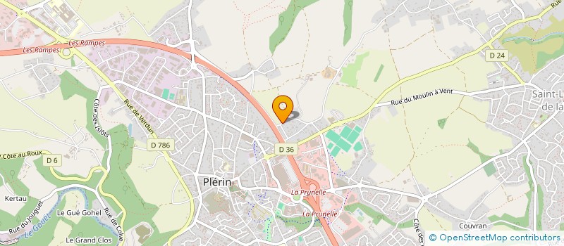 localisation de l'entreprise ARMORIC SPORTS 2 à PLERIN