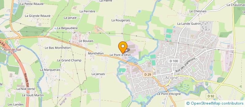localisation de l'entreprise ARMORICAINE DE CONSTRUCTION à ACIGNE