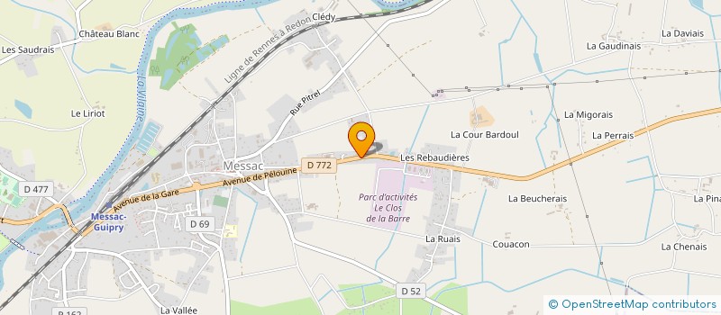 localisation de l'entreprise ARMORICAINES COURSES  GUIPRY-MESSAC