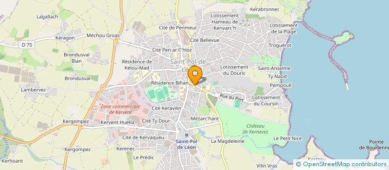 localisation de l'entreprise ARMORIK RENOVATIONS à SAINT-POL-DE-LEON