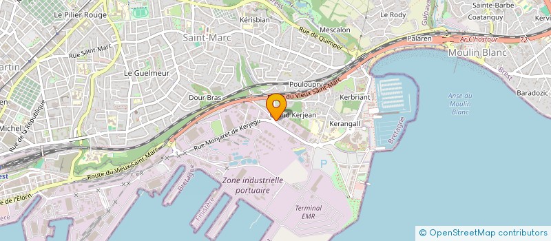 localisation de l'entreprise ARMORIK STOCKAGE  BREST