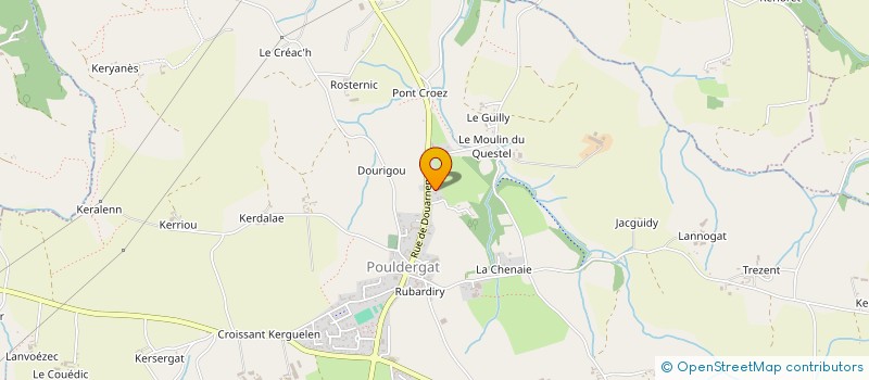 localisation de l'entreprise ARMORIQUE  POULDERGAT