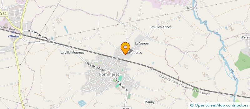localisation de l'entreprise ARMORIQUE DEVELOPPEMENT à YFFINIAC