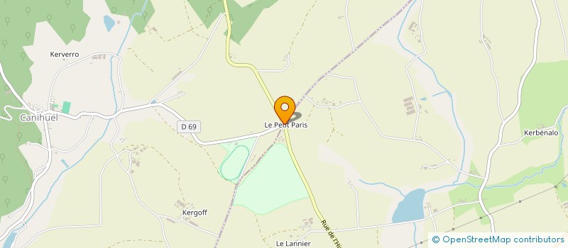 localisation de l'entreprise ARMORIQUE ENDURANCE EQUESTRE  LE HAUT-CORLAY