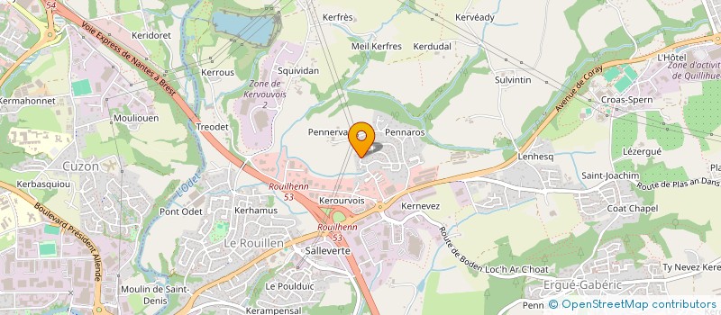 localisation de l'entreprise ARMORIQUE MULTISERVICES  ERGUE-GABERIC