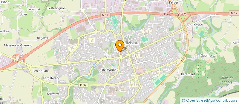 localisation de l'entreprise ARMORIQUE PATRIMOINE à LANDERNEAU