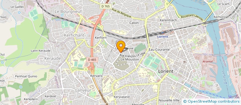 localisation de l'entreprise ARMORIQUE PLOMBERIE CHAUFFAGE  LORIENT