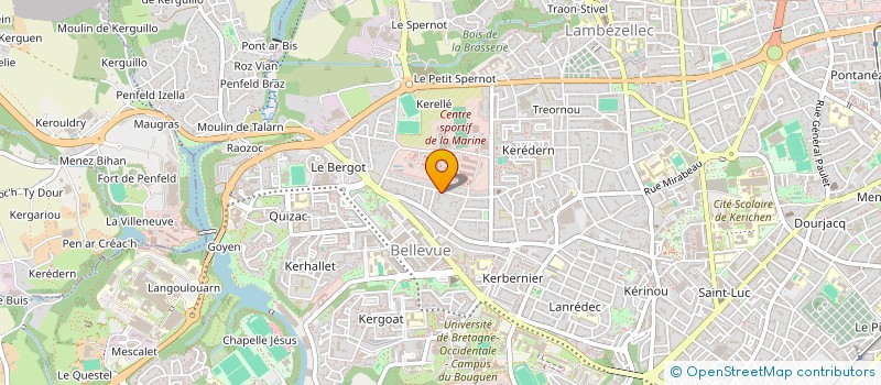 localisation de l'entreprise ARMORIQUE RAMONAGE à BREST