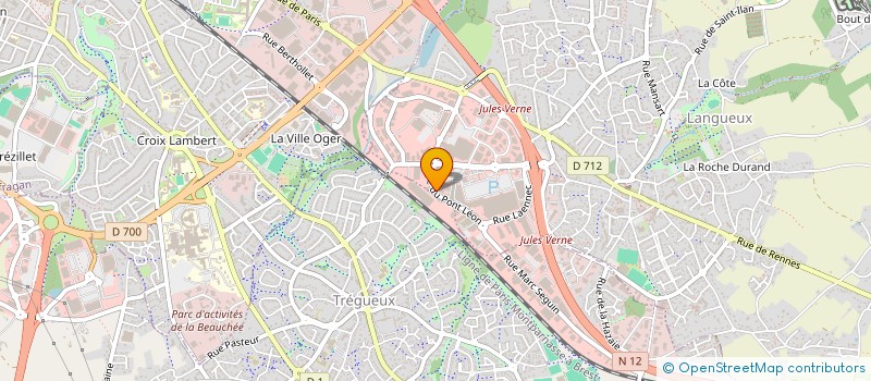 localisation de l'entreprise ARMORUN  TREGUEUX