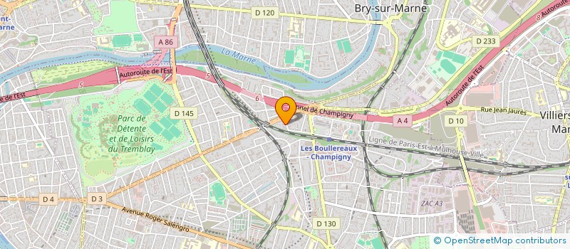 localisation de l'entreprise ARMOZEN à CHAMPIGNY-SUR-MARNE