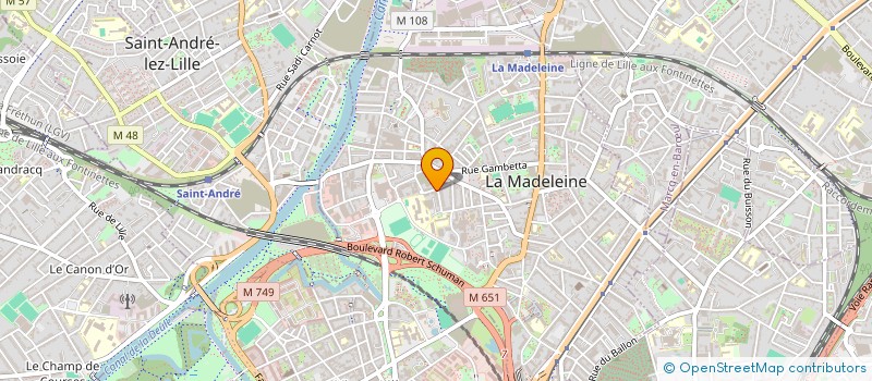 localisation de l'entreprise ARMPO à LA MADELEINE