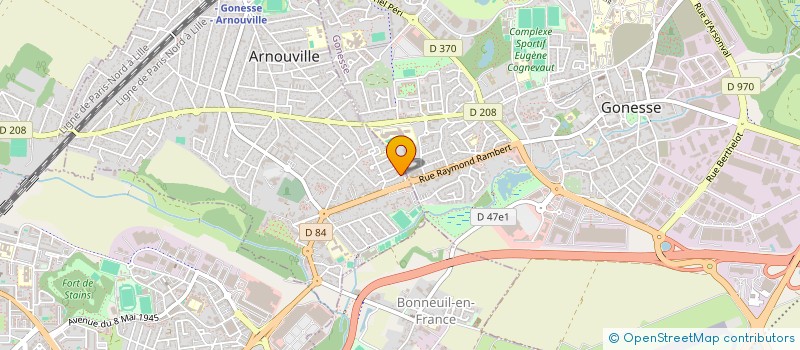 localisation de l'entreprise ARMSON  ARNOUVILLE
