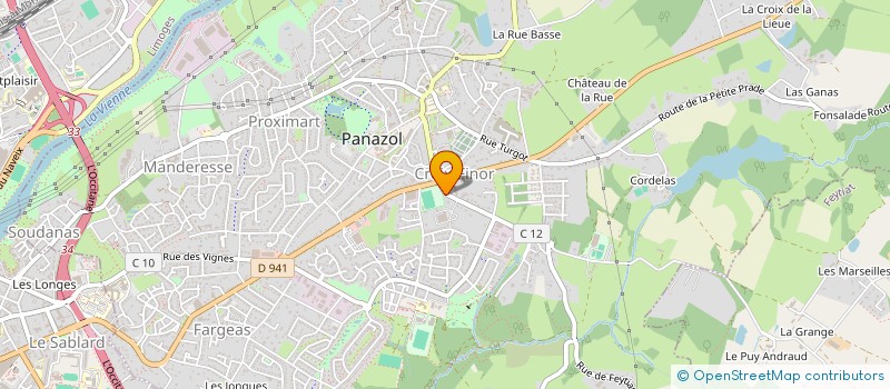 localisation de l'entreprise ARMSTRONG à PANAZOL