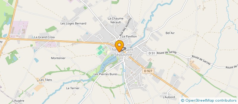 localisation de l'entreprise ARMURERIE CHAUVAT  NEUVY-SAINT-SEPULCHRE