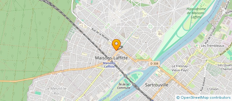 localisation de l'entreprise ARMURERIE DE L AVENIR  MAISONS-LAFFITTE