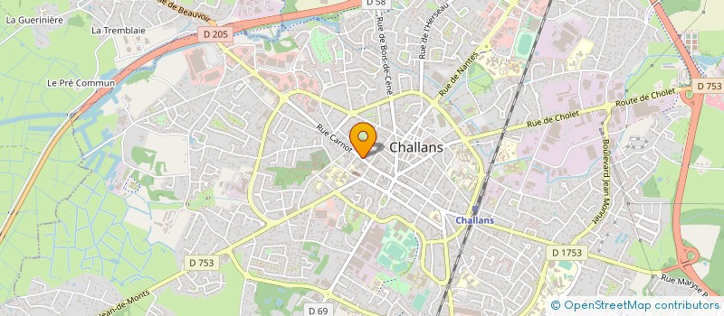 localisation de l'entreprise ARMURERIE DE WOLBOCK à CHALLANS