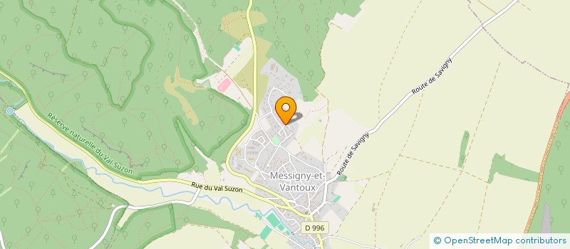 localisation de l'entreprise ARMURERIE DU SUZON à MESSIGNY-ET-VANTOUX