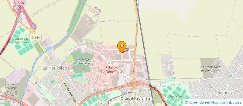 localisation de l'entreprise ARMURERIE FORNAGE  REIMS