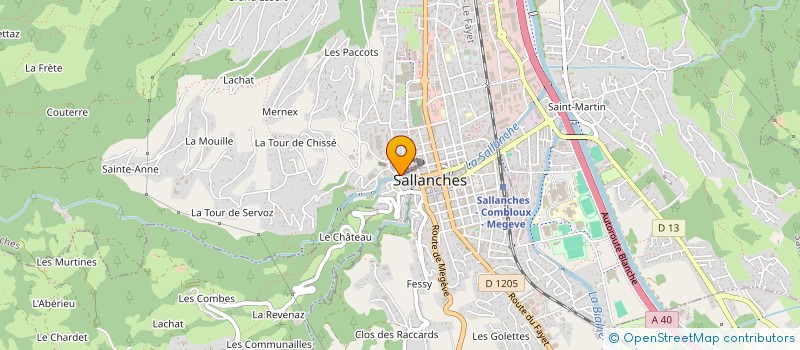 localisation de l'entreprise ARMURERIE GDC 74 à SALLANCHES