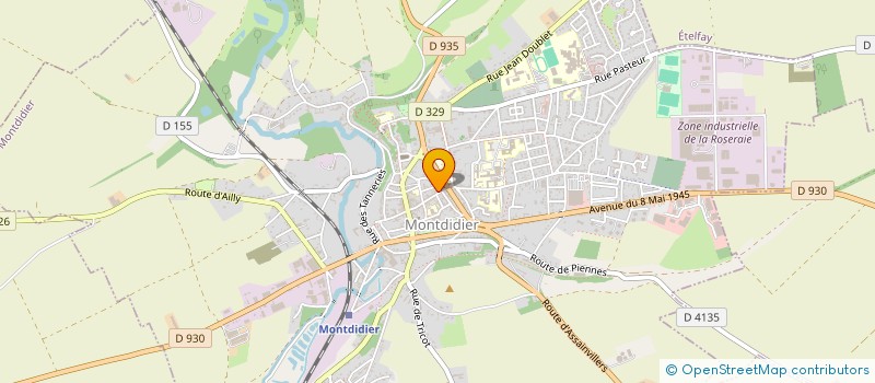 localisation de l'entreprise ARMURERIE LA MAISON DES LOISIRS à MONTDIDIER