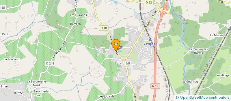 localisation de l'entreprise ARMURERIE LADRA-MARSAULT à MELLE
