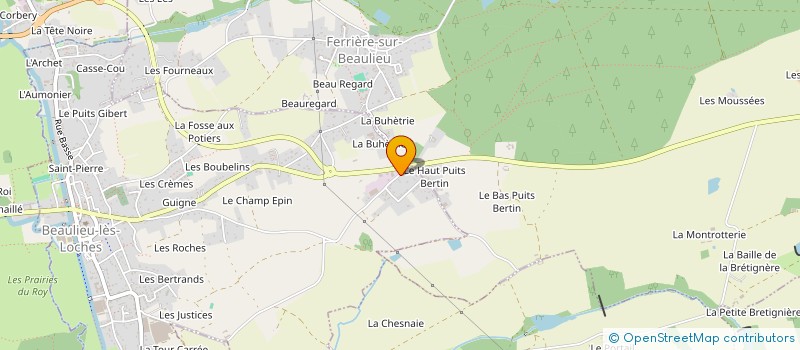 localisation de l'entreprise ARMURERIE LE BIHAN  BEAULIEU LES LOCHES