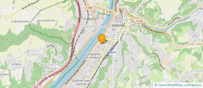 localisation de l'entreprise ARMURERIE NANO SARL à VIENNE