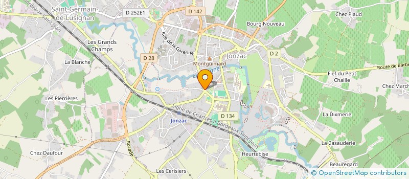 localisation de l'entreprise ARMURERIE SAINTAISE  JONZAC