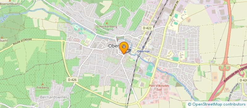 localisation de l'entreprise ARMURERIE VELTZ S'JAEJER STUEBEL  OBERNAI