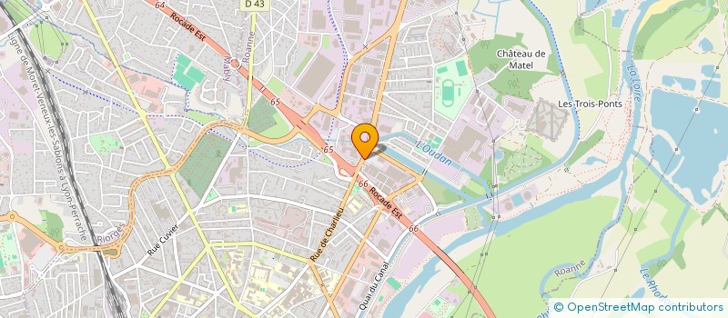 localisation de l'entreprise ARMURERIE VITTI à ROANNE