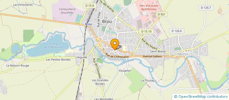 localisation de l'entreprise ARMURERIE VOUZELAUD à BROU