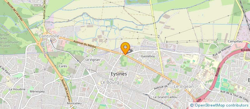 localisation de l'entreprise ARMURERIES GIRONDINES WEB à EYSINES