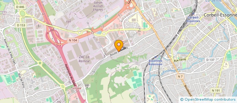 localisation de l'entreprise ARN à CORBEIL-ESSONNES