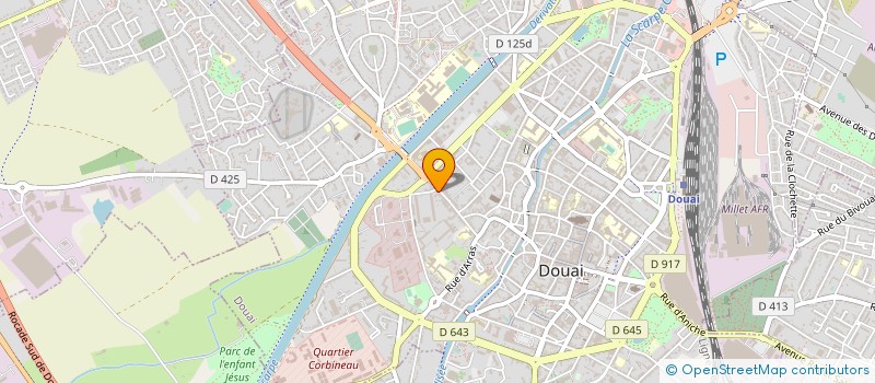 localisation de l'entreprise ARN AUTO à DOUAI