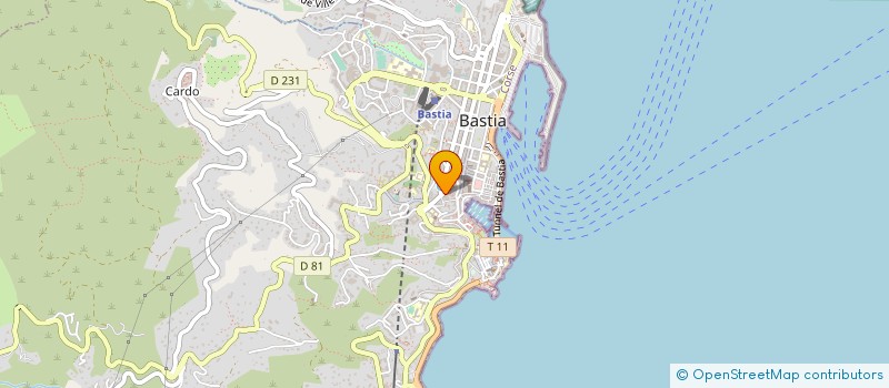 localisation de l'entreprise ARNA à BASTIA