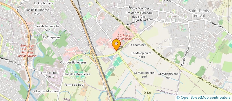 localisation de l'entreprise ARNAGE  SAINT-JEAN-LE-BLANC