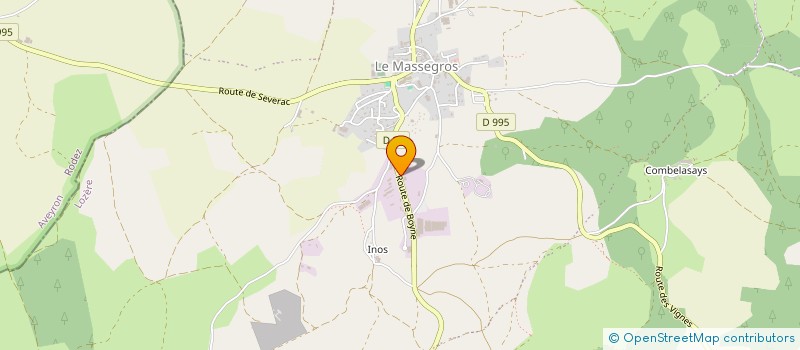 localisation de l'entreprise ARNAL ENERGIE  MASSEGROS CAUSSES GORGES