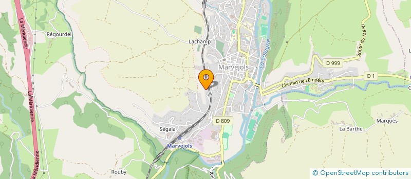 localisation de l'entreprise ARNAL ET FILS à MARVEJOLS