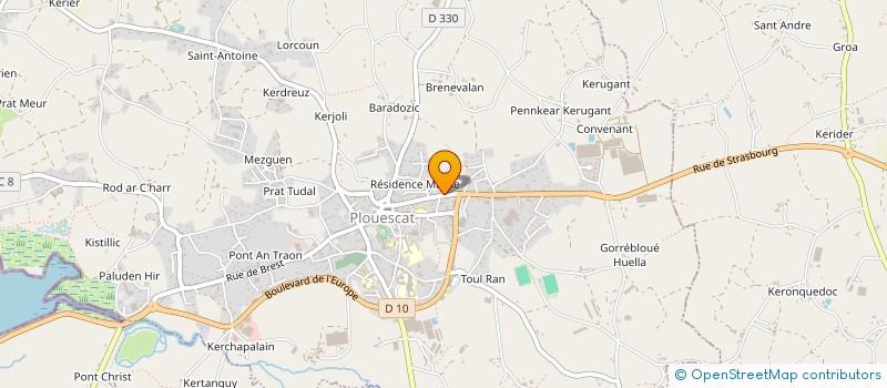 localisation de l'entreprise ARNALDITO  PLOUESCAT