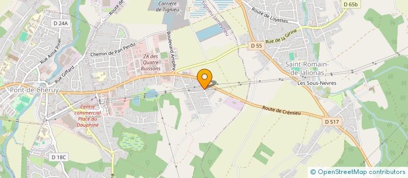 localisation de l'entreprise ARNALDO OLIVEIRA  TIGNIEU-JAMEYZIEU