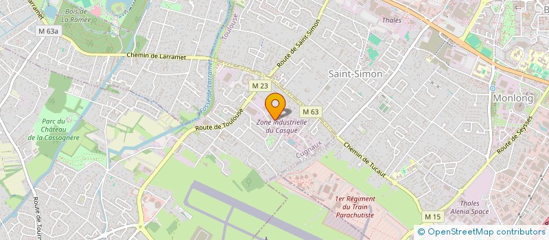 localisation de l'entreprise ARNALOT AGENCEMENT à CUGNAUX
